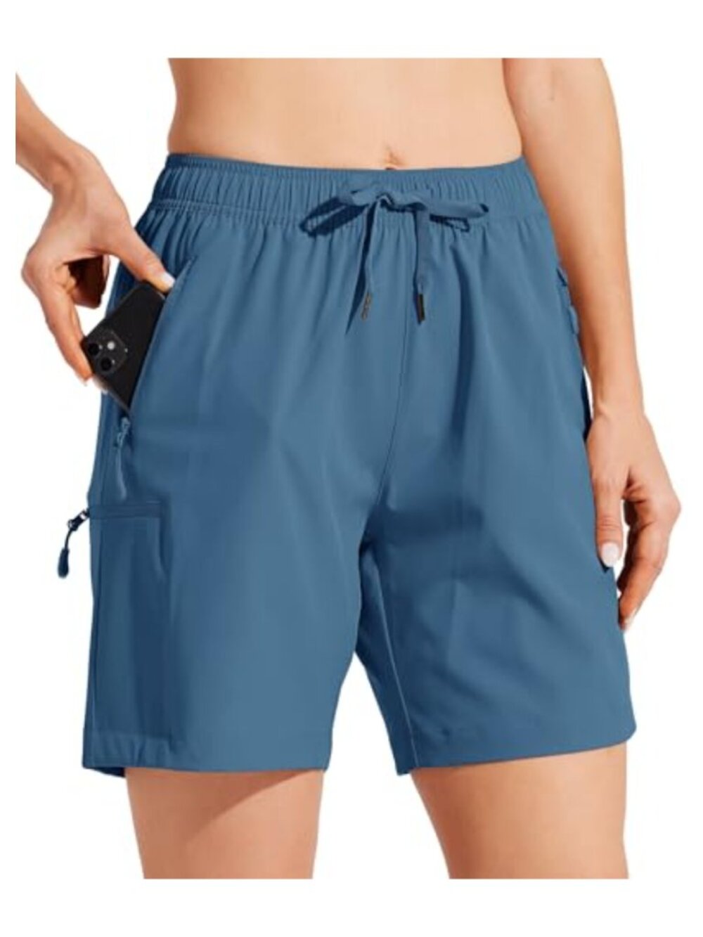 Women's Cargo Golf Shorts 7 inch Quick Dry Lightweight Athletic Hiking Shorts